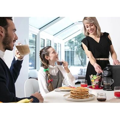 Lavazza A Modo Mio Deséa 18000391 Pod Coffee Machine with Milk Frother - Walnut Lavazza A Modo Mio Deséa 18000391 Pod Coffee Machine with Milk Frother - Walnut