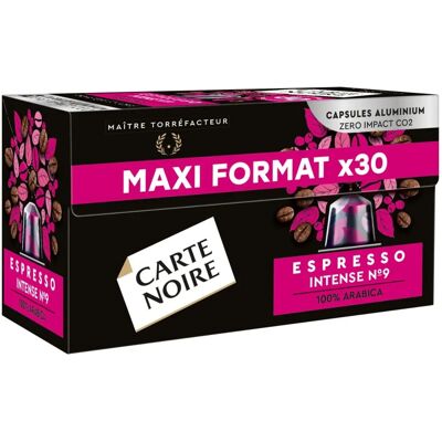 Capsules de Café N° 9 Carte Noire - 30 Pièces - Espresso Intense - Publicité Capsules de Café N° 9 Carte Noire - 30 Pièces - Espresso Intense - Publicité