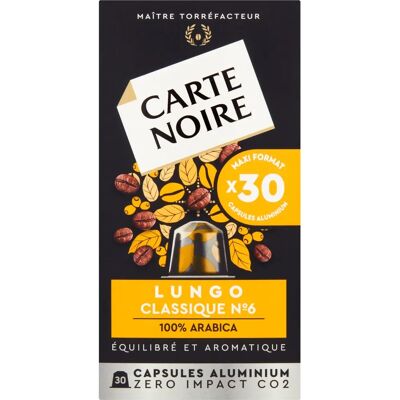 Capsules de café Carte Noire N°6 - 30 pièces - Publicité Capsules de café Carte Noire N°6 - 30 pièces - Publicité