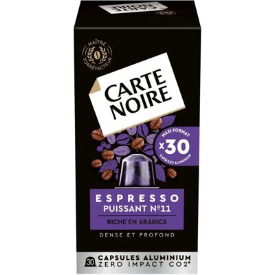 Capsules de café Carte Noire N°11 - 30/90 pcs - Compatible Nespresso - Publicité Capsules de café Carte Noire N°11 - 30/90 pcs - Compatible Nespresso - Publicité