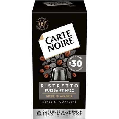 Capsules Ristretto N°12 - Carte Noire - 30/90/240 pièces - Publicité Capsules Ristretto N°12 - Carte Noire - 30/90/240 pièces - Publicité