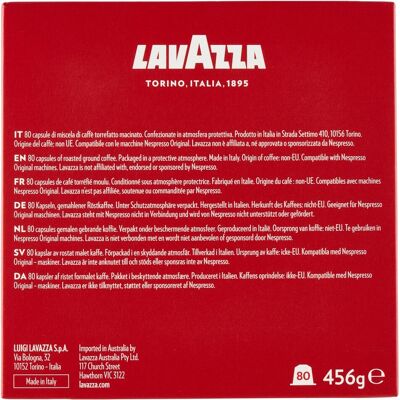 Lavazza - Qualita Rossa - 80 pezzi - Capsule caffè Lavazza - Qualita Rossa - 80 pezzi - Capsule caffè