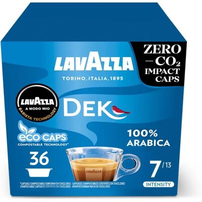 Lavazza A Modo Mio Dek Cremoso - Decaffeinated Coffee Capsules Lavazza A Modo Mio Dek Cremoso - Decaffeinated Coffee Capsules