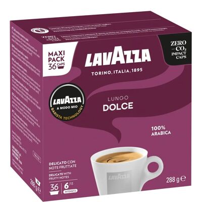 Lavazza A Modo Mio Caffe Crema Lungo Dolcemente (36 Capsules) Lavazza A Modo Mio Caffe Crema Lungo Dolcemente (36 Capsules)