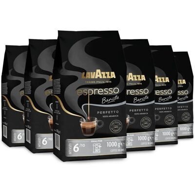 Lavazza - Espresso Barista Perfetto - 1 kg - 6 pcs - Grains de café Lavazza - Espresso Barista Perfetto - 1 kg - 6 pcs - Grains de café