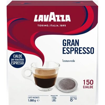 Lavazza Gran Espresso Café Moyennement Torréfié en Dosettes (150 Portions) - Publicité Lavazza Gran Espresso Café Moyennement Torréfié en Dosettes (150 Portions) - Publicité