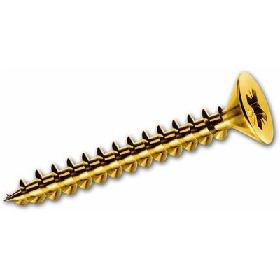 EAC - Viti per Truciolare Testa Piana Ottonate 2,5x25 - Screw EAC - Viti per Truciolare Testa Piana Ottonate 2,5x25 - Screw