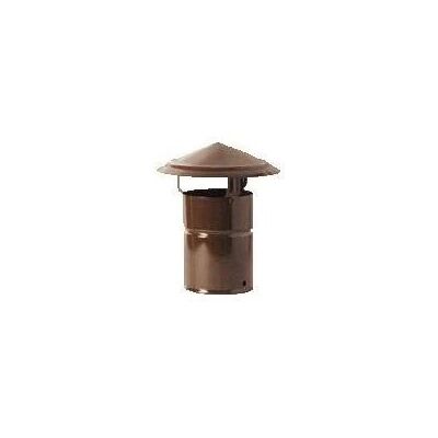 DCK GROUP - Fumaiolo Fisso per Tubi - 12 cm - Marrone - chimney cap DCK GROUP - Fumaiolo Fisso per Tubi - 12 cm - Marrone - chimney cap