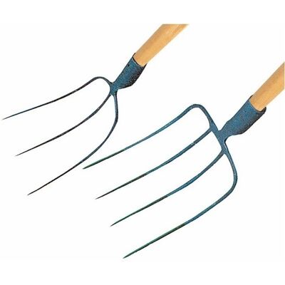 Forca Papillon 3 denti - Forca da giardino per fieno o letame - Made in EU Forca Papillon 3 denti - Forca da giardino per fieno o letame - Made in EU