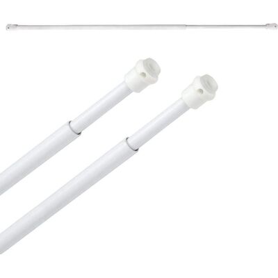 Maurer uitrekbare gordijnstangen set - 60-78cm, Metaal Maurer uitrekbare gordijnstangen set - 60-78cm, Metaal