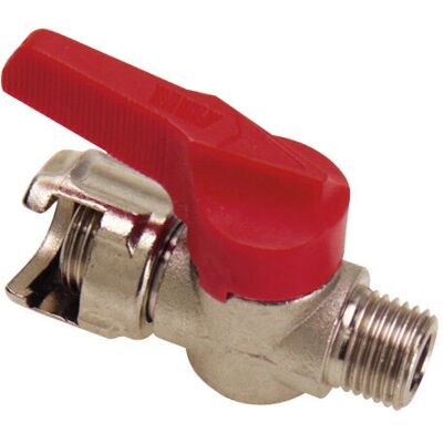 MAURER Model 19674 - Pneumatic Line Ball Valve with Fitted Nut MAURER Model 19674 - Pneumatic Line Ball Valve with Fitted Nut