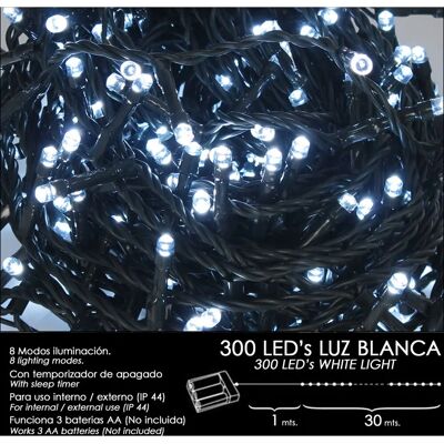 Luci di Natale Maurer a Batteria - 300 LED, 8 Modalità - Interno/Esterno Luci di Natale Maurer a Batteria - 300 LED, 8 Modalità - Interno/Esterno
