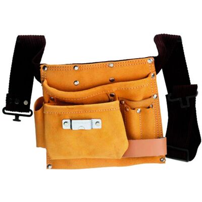 Ceinture à Outils MAURER - Ceinture en Cuir Réglable avec Poches - Publicité Ceinture à Outils MAURER - Ceinture en Cuir Réglable avec Poches - Publicité