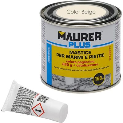 Maurer Mastic pour Marbre Beige 150 ml - Facile à Utiliser - Publicité Maurer Mastic pour Marbre Beige 150 ml - Facile à Utiliser - Publicité