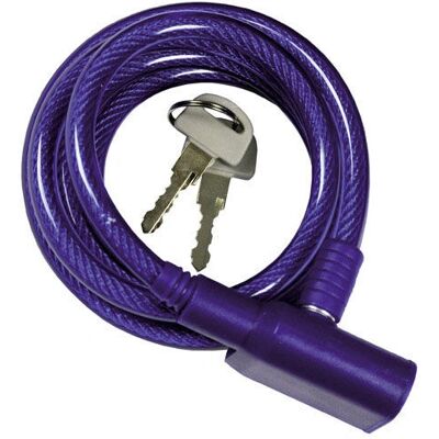 Cadenas pour vélo MAURER Câble Spiral avec Clé - 8mm x 150cm Cadenas pour vélo MAURER Câble Spiral avec Clé - 8mm x 150cm