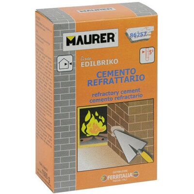 Ciment Maurer - Réparation de cheminée à haute température - 1kg - Publicité Ciment Maurer - Réparation de cheminée à haute température - 1kg - Publicité