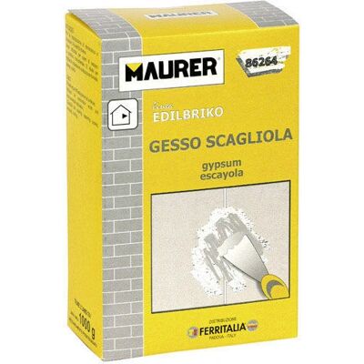 MAURER Gesso Scagliola 1 Kg - Stucco di Riparazione MAURER Gesso Scagliola 1 Kg - Stucco di Riparazione