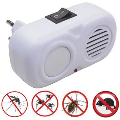 Repellente ultrasuoni MAURER - 60m² - Non Tossico - Repellente Elettronico Insetti & Ratti - Modello 30078 Repellente ultrasuoni MAURER - 60m² - Non Tossico - Repellente Elettronico Insetti & Ratti - Modello 30078