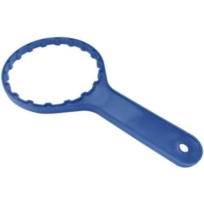 Clé pour filtre à eau 5" PAPILLON - Plastique bleu - Publicité Clé pour filtre à eau 5" PAPILLON - Plastique bleu - Publicité