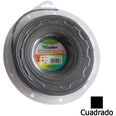 Linea quadrata in nylon e alluminio PAPILLON 50m - Accessorio per decespugliatori Linea quadrata in nylon e alluminio PAPILLON 50m - Accessorio per decespugliatori