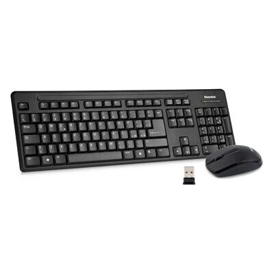 Ensemble clavier et souris Hamlet XKKITAMICEW - Sans fil QWERTY italien noir Ensemble clavier et souris Hamlet XKKITAMICEW - Sans fil QWERTY italien noir