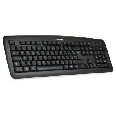 Hamlet XKKITA2-U4W-BK Tastatur - Büro USB QWERTY Schwarz Hamlet XKKITA2-U4W-BK Tastatur - Büro USB QWERTY Schwarz