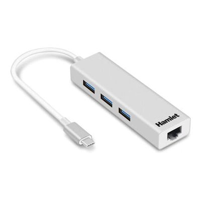 Hamlet XHUB331TCL Weiße USB-C Dockingstation für Notebooks Hamlet XHUB331TCL Weiße USB-C Dockingstation für Notebooks