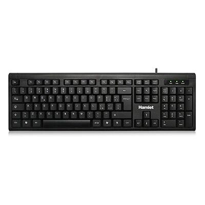 Hamlet KU200 Tastatur - Büro, USB, QWERTY, Schwarz Hamlet KU200 Tastatur - Büro, USB, QWERTY, Schwarz