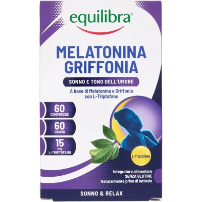 Integratore Melatonina + Griffonia Equilibra - Supporto sonno Integratore Melatonina + Griffonia Equilibra - Supporto sonno