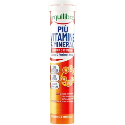 Complément Multivitamines et Minéraux Equilibra - Comprimés Effervescents - Publicité Complément Multivitamines et Minéraux Equilibra - Comprimés Effervescents - Publicité