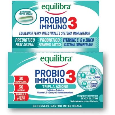 Equilibra Probio 3 Immuno - Integratore per immunità e salute intestinale Equilibra Probio 3 Immuno - Integratore per immunità e salute intestinale