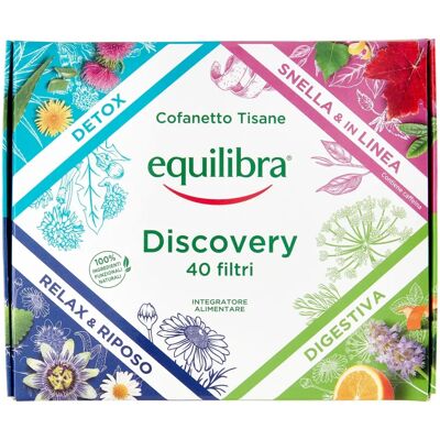 Cofanetto di Tisane alle Erbe Equilibra Srl - Digestiva, Detox, Relax & Sonno Cofanetto di Tisane alle Erbe Equilibra Srl - Digestiva, Detox, Relax & Sonno