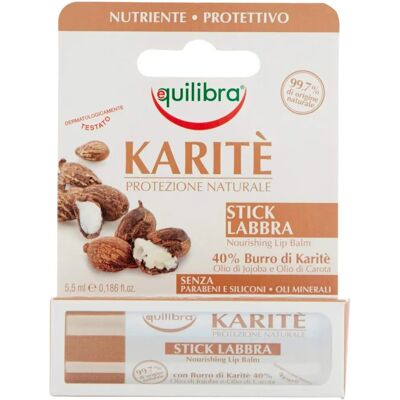 Equilibra Balsamo Labbra con Karité - Nutriente e Protettivo Equilibra Balsamo Labbra con Karité - Nutriente e Protettivo