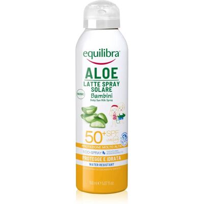 Equilibra Aloe Latte Spray SPF 50+ Bambini - Protezione solare spray Equilibra Aloe Latte Spray SPF 50+ Bambini - Protezione solare spray