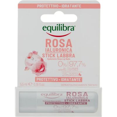 Baume à Lèvres Rose Equilibra avec Acide Hyaluronique - Baume à Lèvres Baume à Lèvres Rose Equilibra avec Acide Hyaluronique - Baume à Lèvres