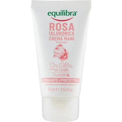 Crème pour les Mains Rose Equilibra avec Acide Hyaluronique - Crème pour les Mains Crème pour les Mains Rose Equilibra avec Acide Hyaluronique - Crème pour les Mains