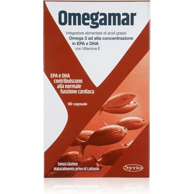 Syrio Omegamar - Integratore Omega-3 Cuore e Cervello - 60 Capsule Syrio Omegamar - Integratore Omega-3 Cuore e Cervello - 60 Capsule