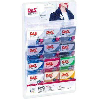 DAS Das Smart Grundfarben Set von 12 - Modellier Clay DAS Das Smart Grundfarben Set von 12 - Modellier Clay