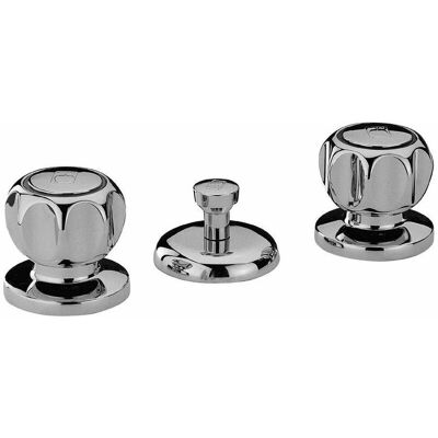 Paini - Mezclador bidé de 3 orificios - Cromo - Desagüe automático Paini - Mezclador bidé de 3 orificios - Cromo - Desagüe automático