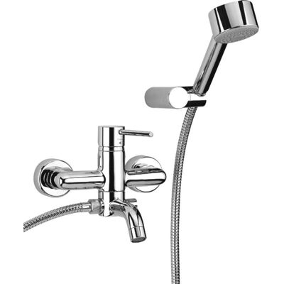 Mezclador de bañera externo Paini Cox con dos chorros - Cromado Mezclador de bañera externo Paini Cox con dos chorros - Cromado