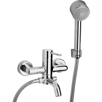 Paini France - Miscelatore vasca esterno con doccetta e flessibile - Cox 78CR100 - Miscelatore vasca Paini France - Miscelatore vasca esterno con doccetta e flessibile - Cox 78CR100 - Miscelatore vasca