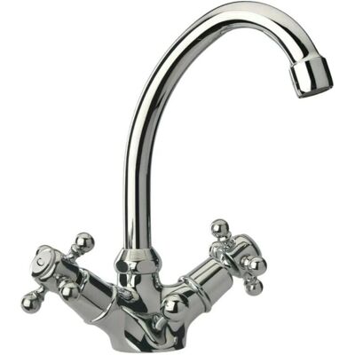 Miscelatore lavabo monoforo in cromo Paini France - Ceramica, Scarico automatico, Tubi flessibili Miscelatore lavabo monoforo in cromo Paini France - Ceramica, Scarico automatico, Tubi flessibili