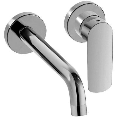 Paini Nove Wandmontierter Wasserhahn - Langer Auslauf 199mm - Messing - Chrom Paini Nove Wandmontierter Wasserhahn - Langer Auslauf 199mm - Messing - Chrom