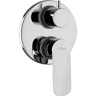 Miscelatore doccia Paini France - Deviatore, Piastra Ø137mm - Cromo/Nero opaco Miscelatore doccia Paini France - Deviatore, Piastra Ø137mm - Cromo/Nero opaco