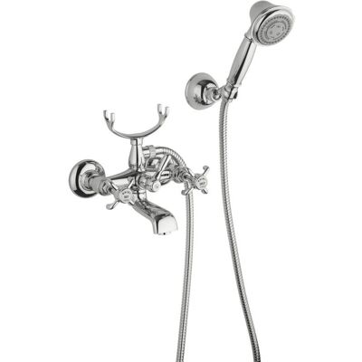 Paini France - Wandmontierter Bad/Duschemischer mit Telefonhalter - Robinetterie Paini France - Wandmontierter Bad/Duschemischer mit Telefonhalter - Robinetterie