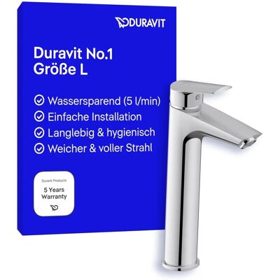 Duravit N11030002010 Chrom Einhebel-Waschtischmischer - Hahn Duravit N11030002010 Chrom Einhebel-Waschtischmischer - Hahn