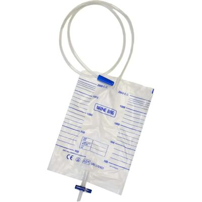 Farmac-Zabban Marca Sacca Raccolta Urina Letto - 2L, Tubo 130cm, Valvola antireflusso Farmac-Zabban Marca Sacca Raccolta Urina Letto - 2L, Tubo 130cm, Valvola antireflusso