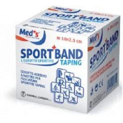 Farmac-Zabban Meds Bande Sportive Blanche - Bandage sportif - Publicité Farmac-Zabban Meds Bande Sportive Blanche - Bandage sportif - Publicité