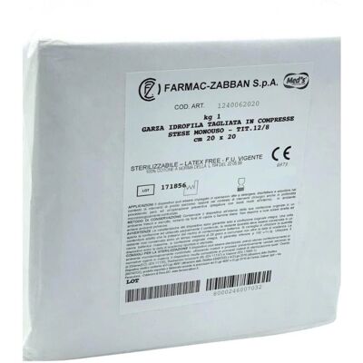 Garza Sterile Farmac-Zabban 10x10-50x50cm - Garza Garza Sterile Farmac-Zabban 10x10-50x50cm - Garza