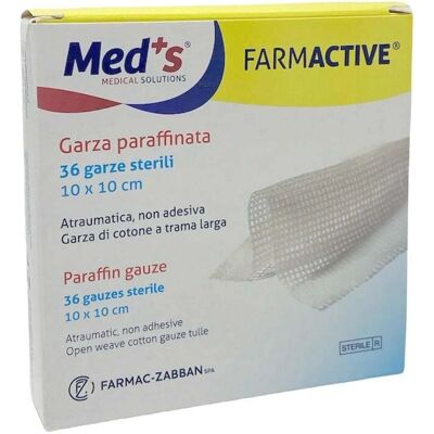 Garza Medica Sterile Farmactive - 10x10cm - Scatola da 36 Garza Medica Sterile Farmactive - 10x10cm - Scatola da 36